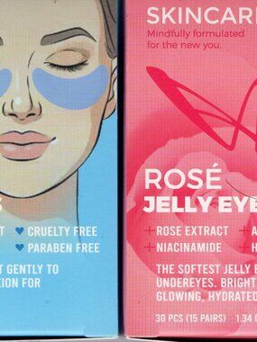 Skincare - Rose, Chilled Jelly Eye Masks Under‑Eye mask (Set)